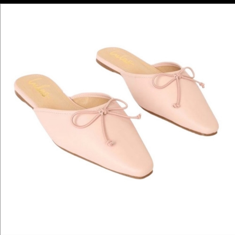 LULU'SCarleigh Pink Ballet Mule Slides ,New size 8.5